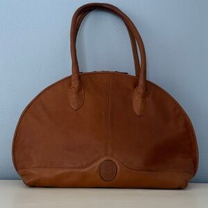 Elegant Unisa Vintage Brown Leather Handbag